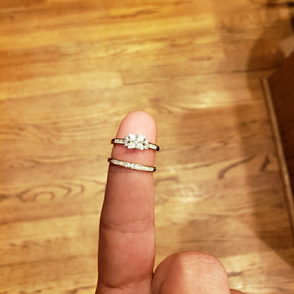 1/2 t.w. diamond wedding set